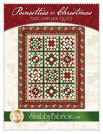 Poinsettias at Christmas Patchwork Quilt