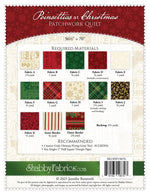 Poinsettias at Christmas Patchwork Quilt
