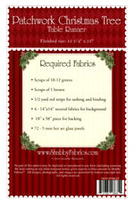 Patchwork Christmas Tree Table Runner