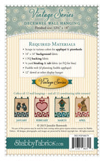 Vintage Series Wall Hanging - December