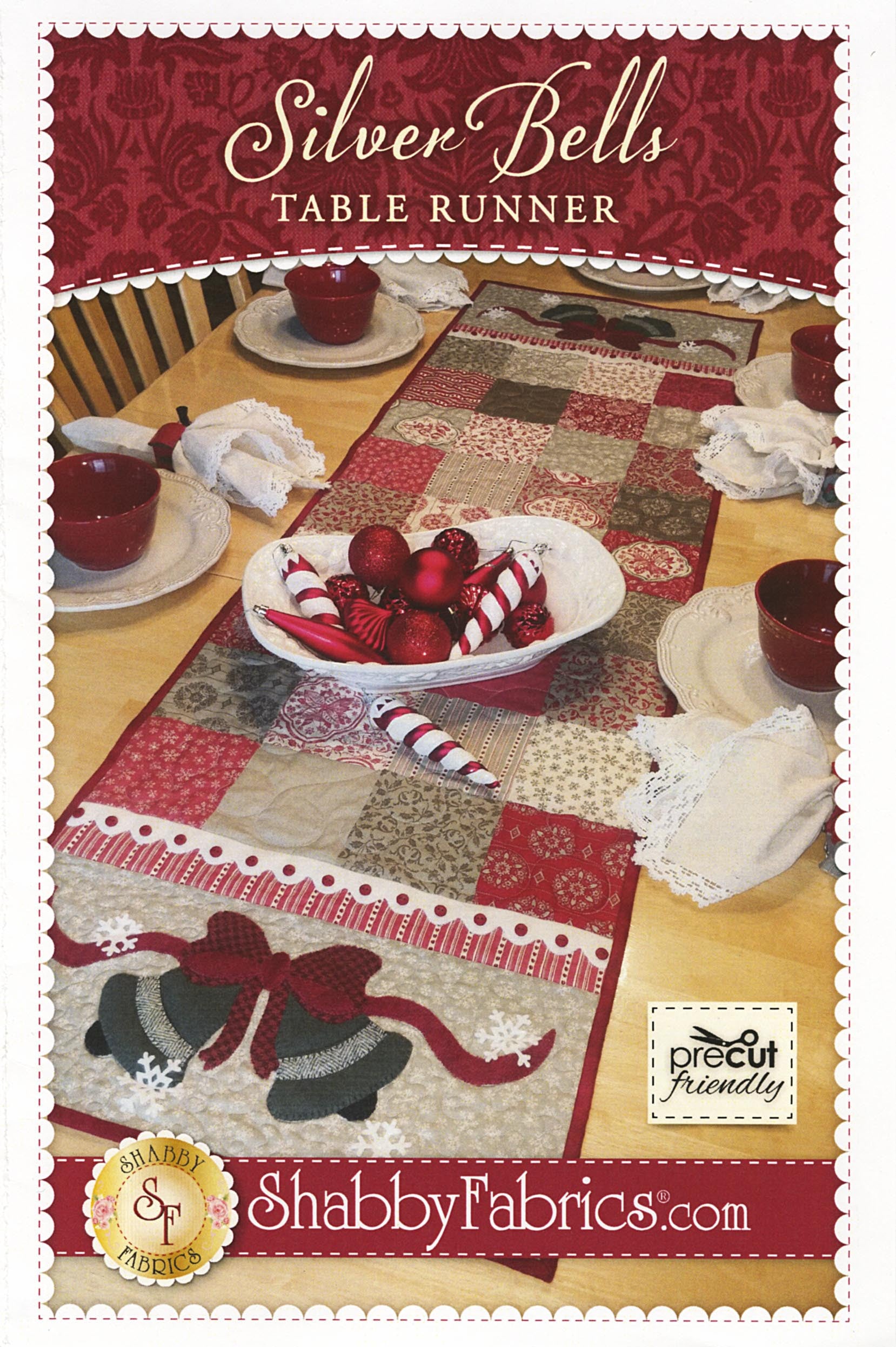 Silver Bells Table Runner