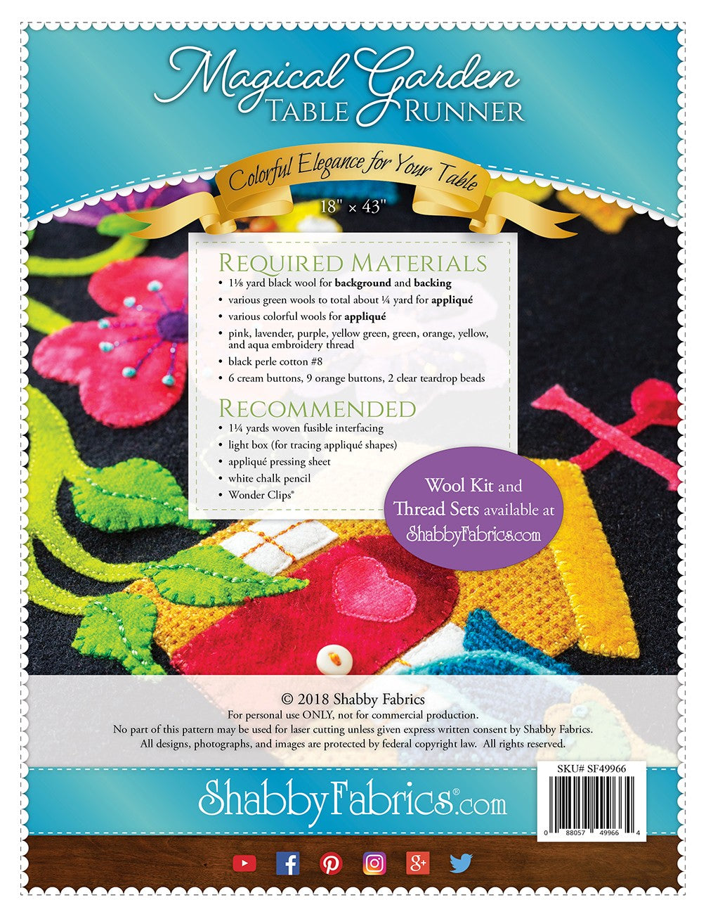 Magical Garden Table Runner