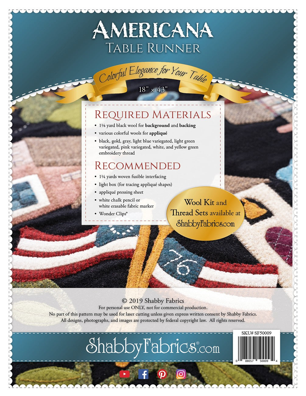 Americana Table Runner