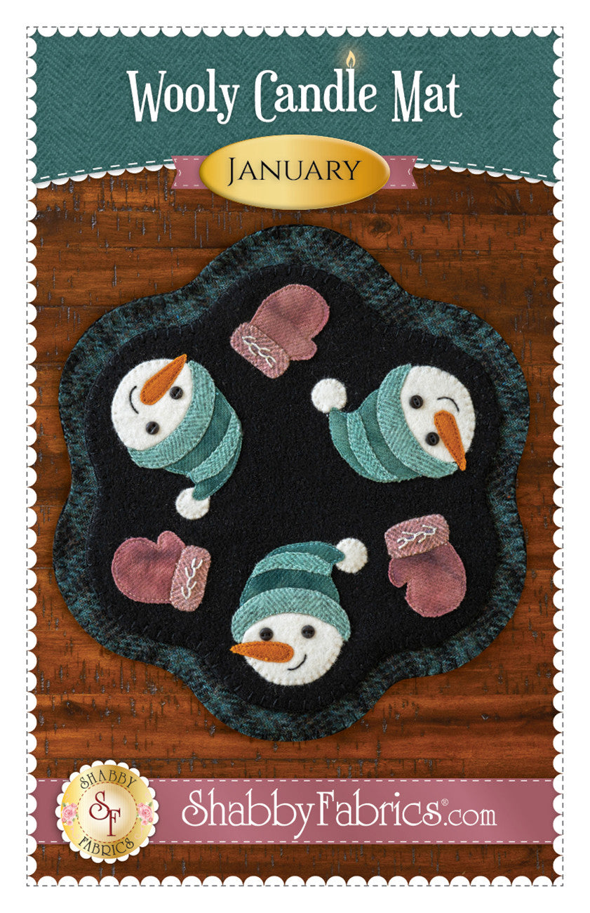 Wooly Candle Mat January