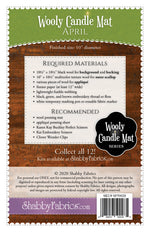 Wooly Candle Mat April