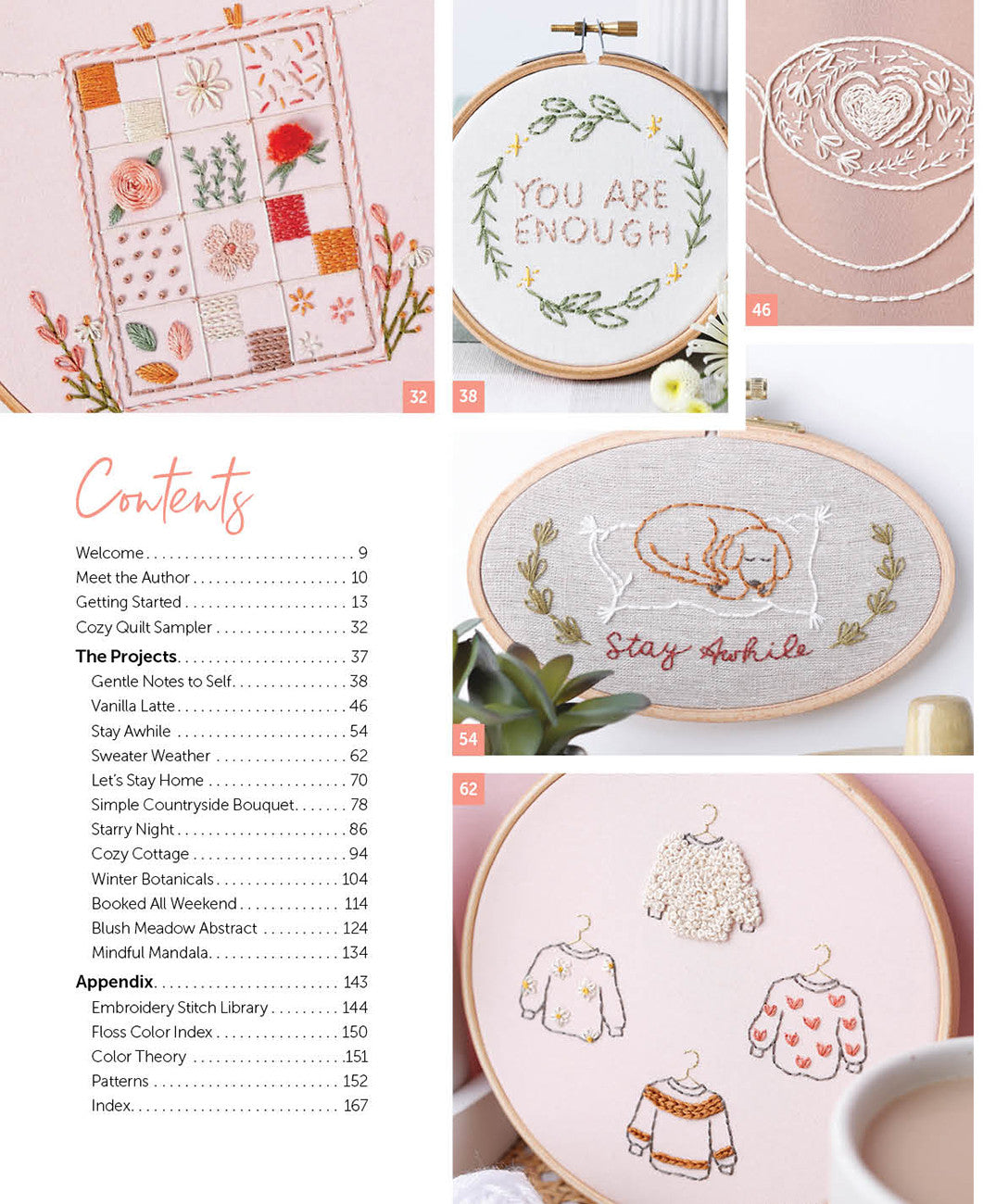 Cozy Stitches: 12 Calm & Creative Embroidery Projects for Absolute Beginners