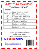 Sew Fast Runner