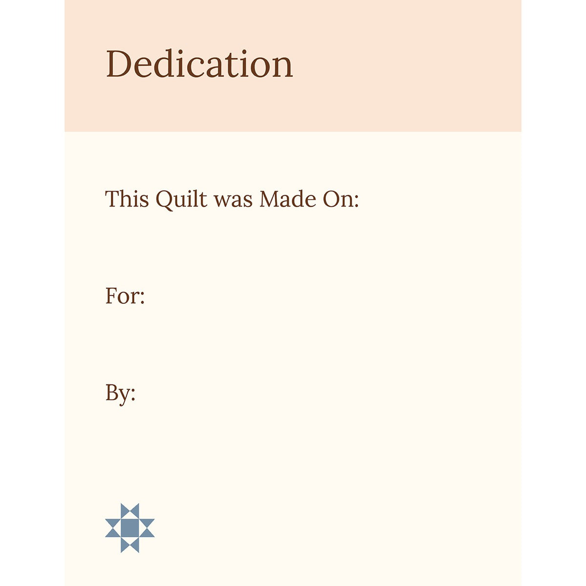 The Quilt Keepsake Book
