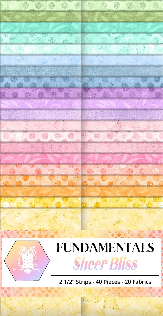 2.5in Strips Fundamentals: Sheer Bliss 40pcs