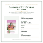 Product Specifications – Santorini Tote Sewing Pattern