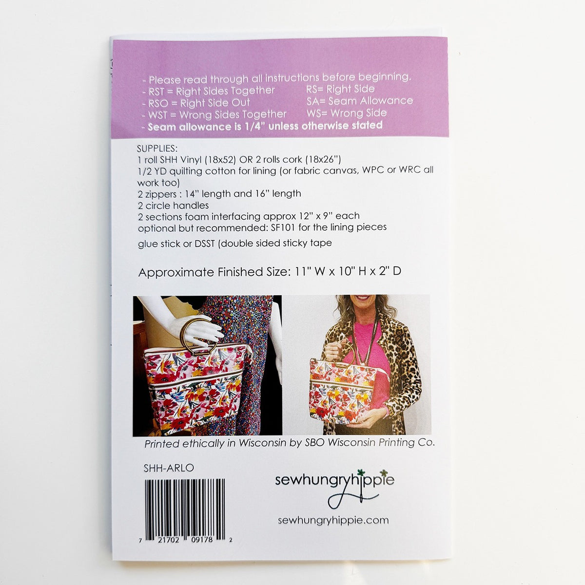 Arlo Bag Sewing Pattern