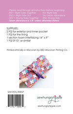 Roll Up Wrap Pattern