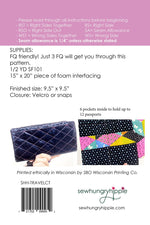 Travel Clutch Sewing Pattern