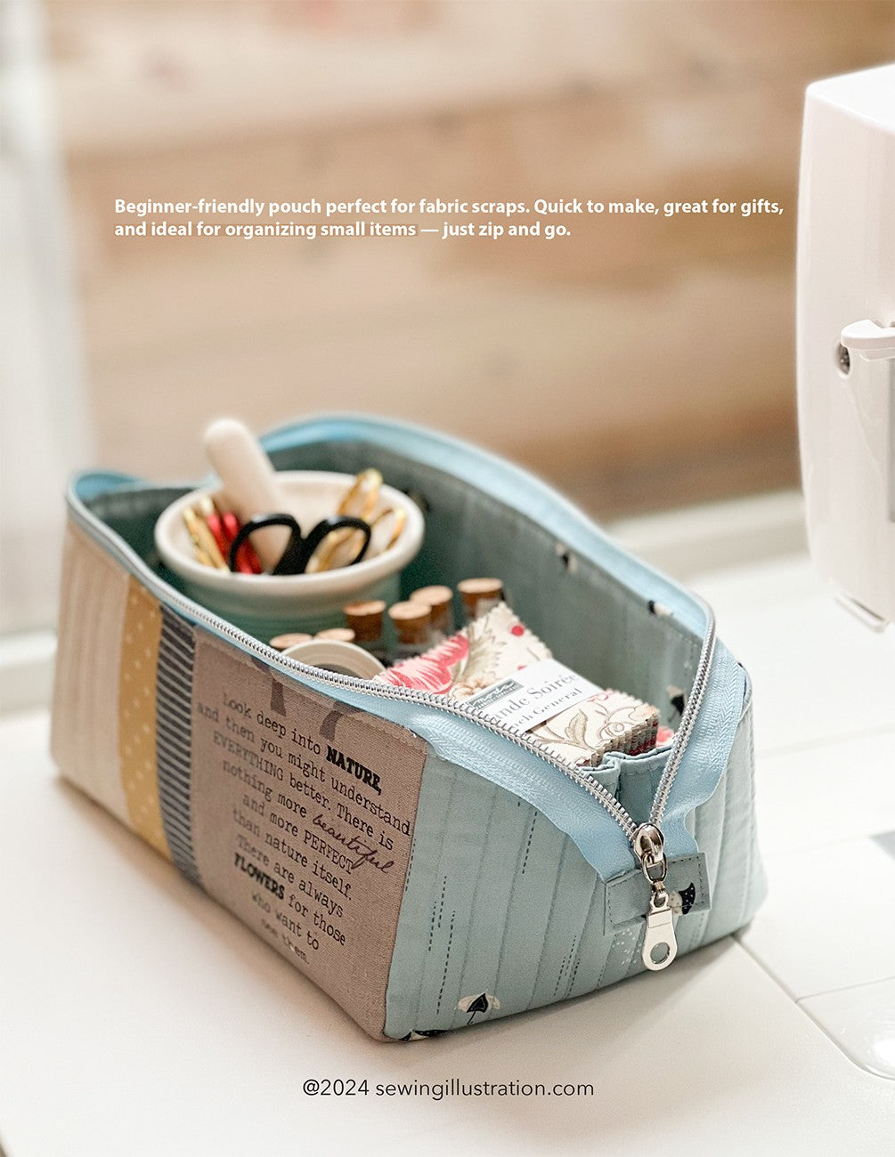 Open Up Box Pouch Pattern