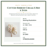 Product Specifications – Cotton Ribbon Cream 5/8in x 5yds