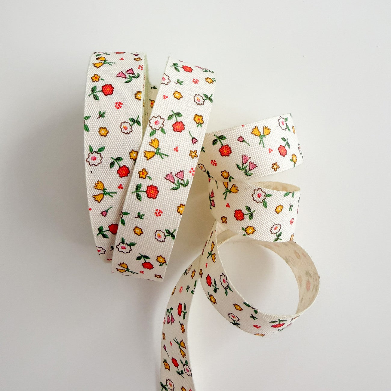 Cotton Ribbon Cream 5/8in x 5yds