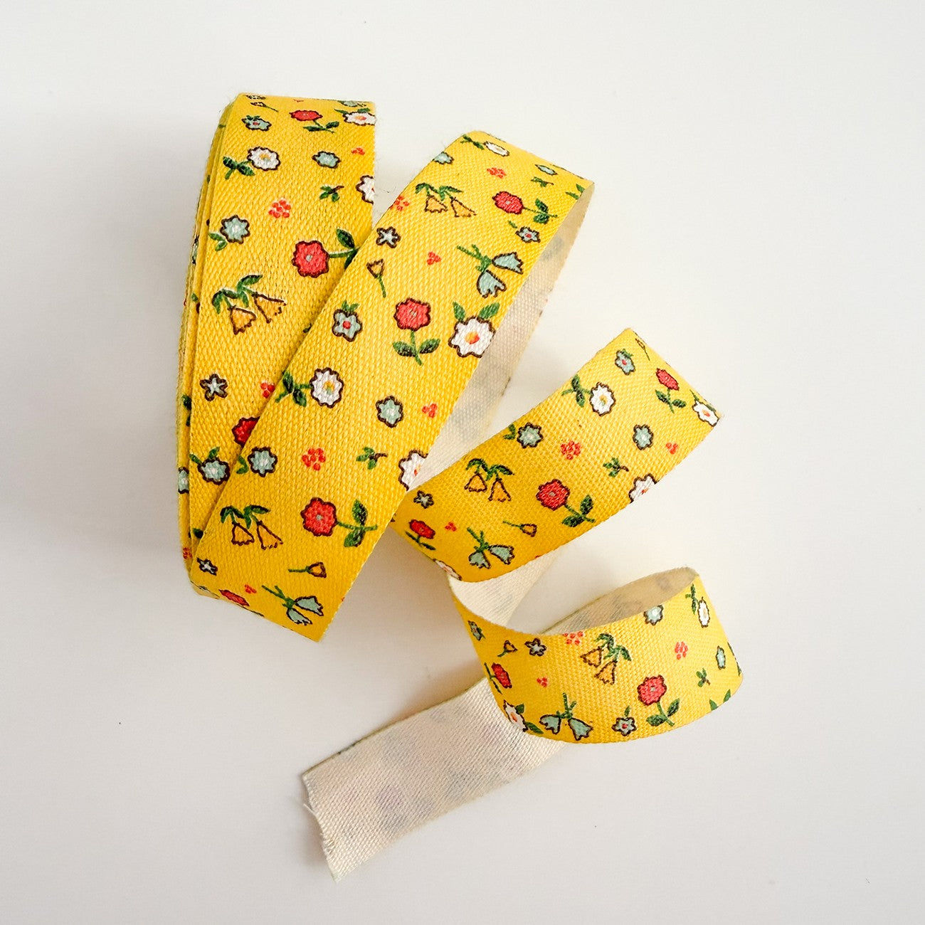 Cotton Ribbon Lemon 5/8in x 5yds
