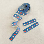 Cotton Ribbon Apple Blue 5/8in x 5yds