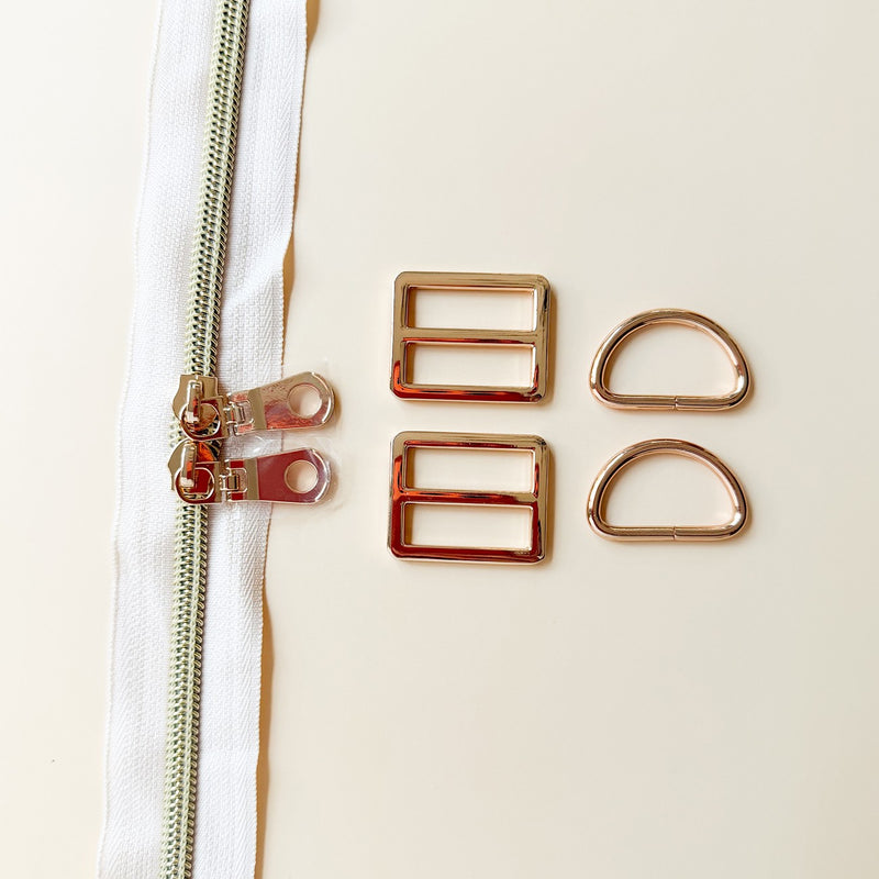 Backpack Hardware Kit Light Gold