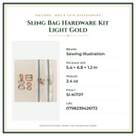 Product Specifications – Sling Bag Hardware Kit Light Gold