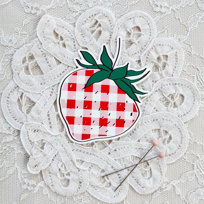 Check Strawberry Stickers 10pk