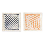 Sashiko Hitome-zashi kit - Coaster 2-piece set Ecru