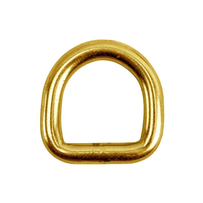 3/8in Wide D-rings in Brass
