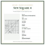 Product Specifications – Sew Square 4