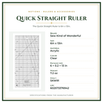 Product Specifications – Quick Straight Ruler
