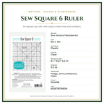 Product Specifications – Sew Square 6 Ruler
