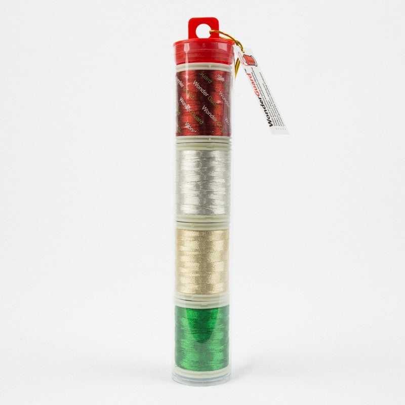 Spotlite 40wt Rayon Metallic 150m Tube 4spls Xmas