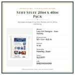 Product Specifications – Stiff Stuff 20in x 40in Pack