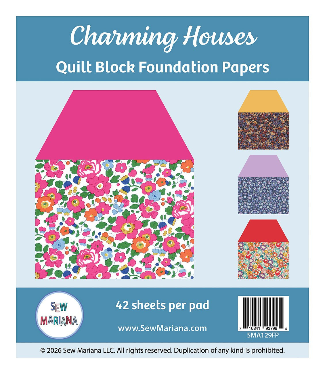 Charming Houses Foundation Paper Pad