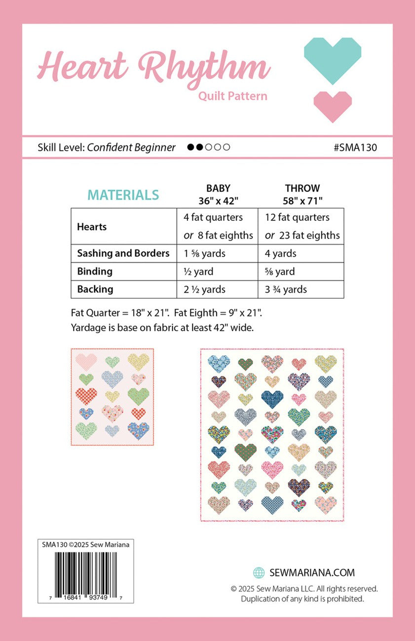 Heart Rhythm Quilt Pattern