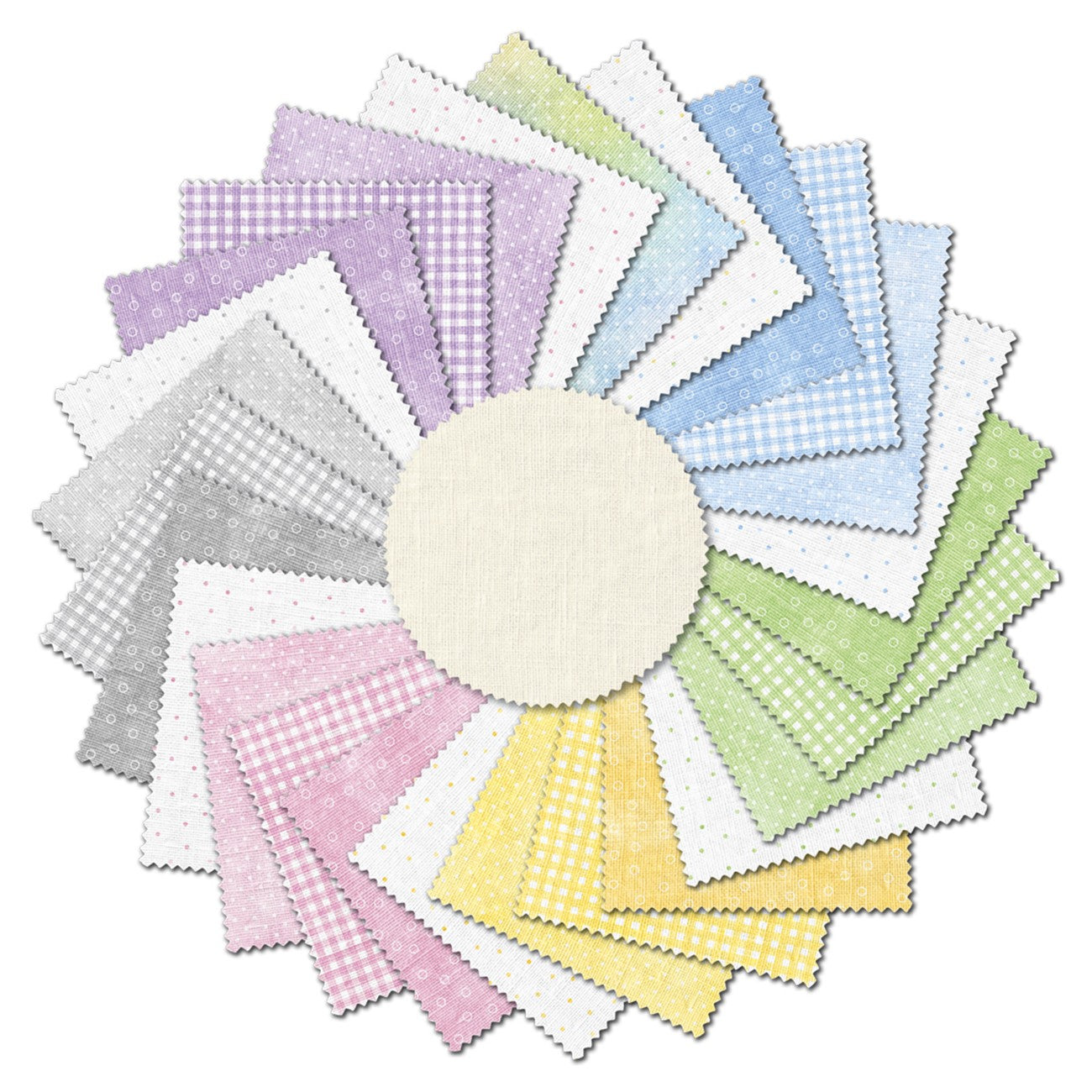 5in Squares Sorbet Flannel, 42pcs/bundle