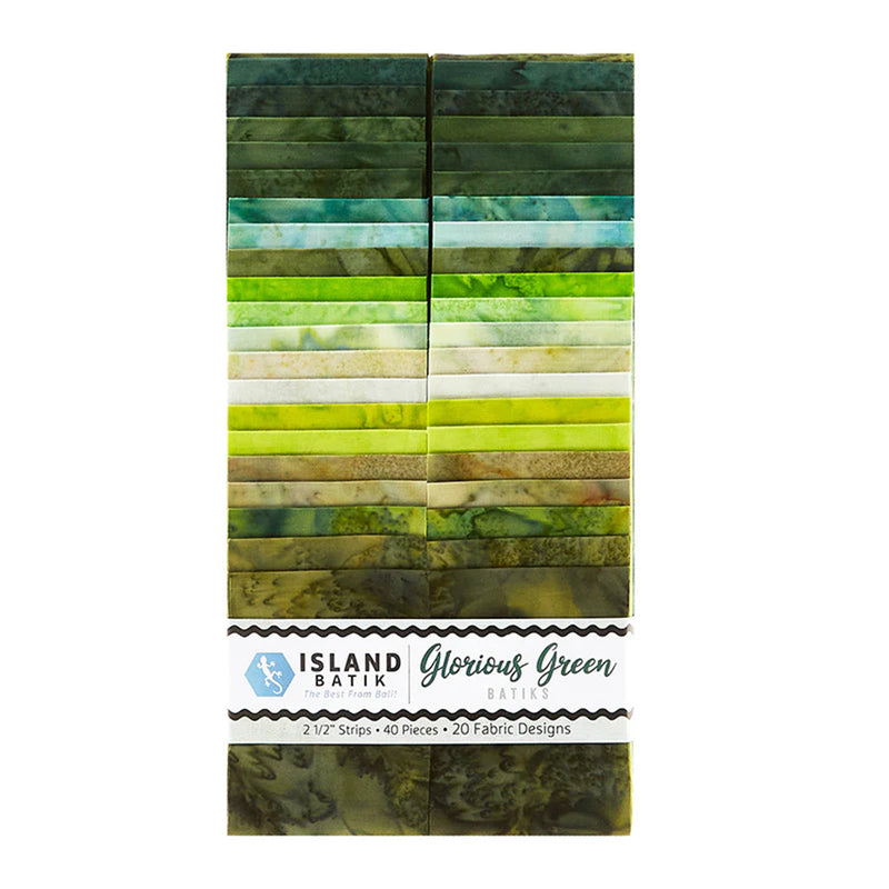 Basics Glorious Greens 2.5in Strips (40pc x 20 colors)