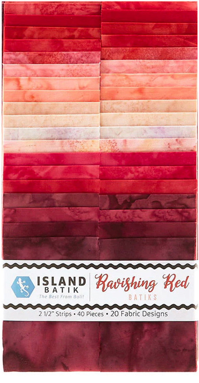 Basics Ravishing Reds 2.5in Strips (40pc x 20 colors)