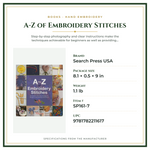 Product Specifications – A-Z of Embroidery Stitches
