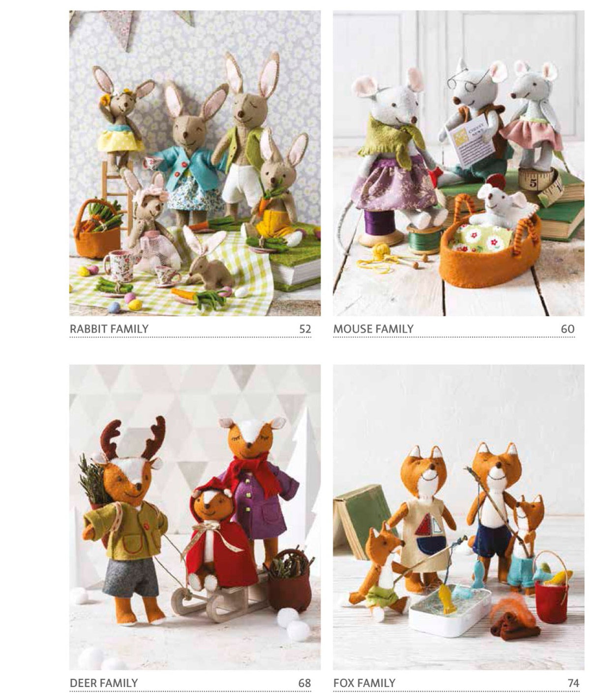 Felt Animal Families