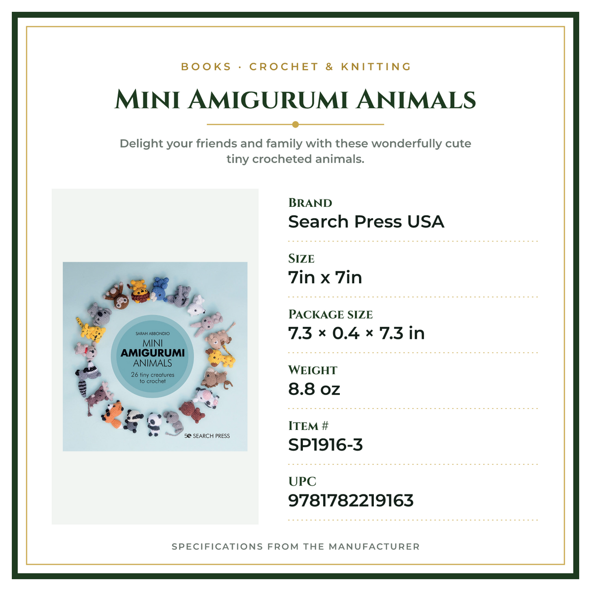 Product Specifications – Mini Amigurumi Animals