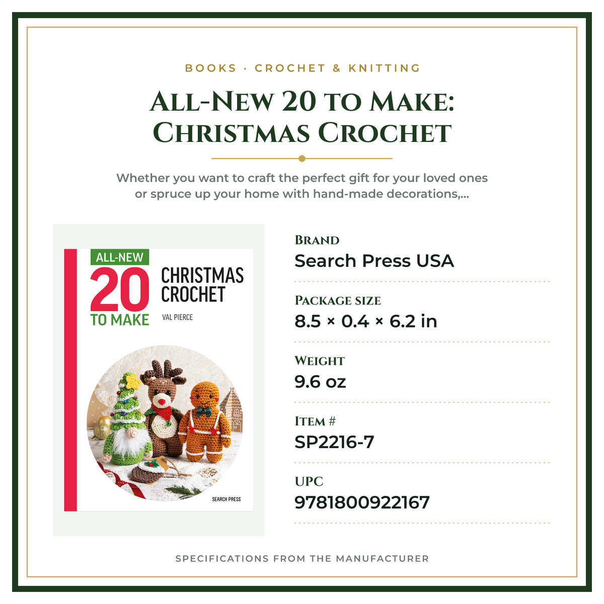 Product Specifications – All-New 20 to Make: Christmas Crochet