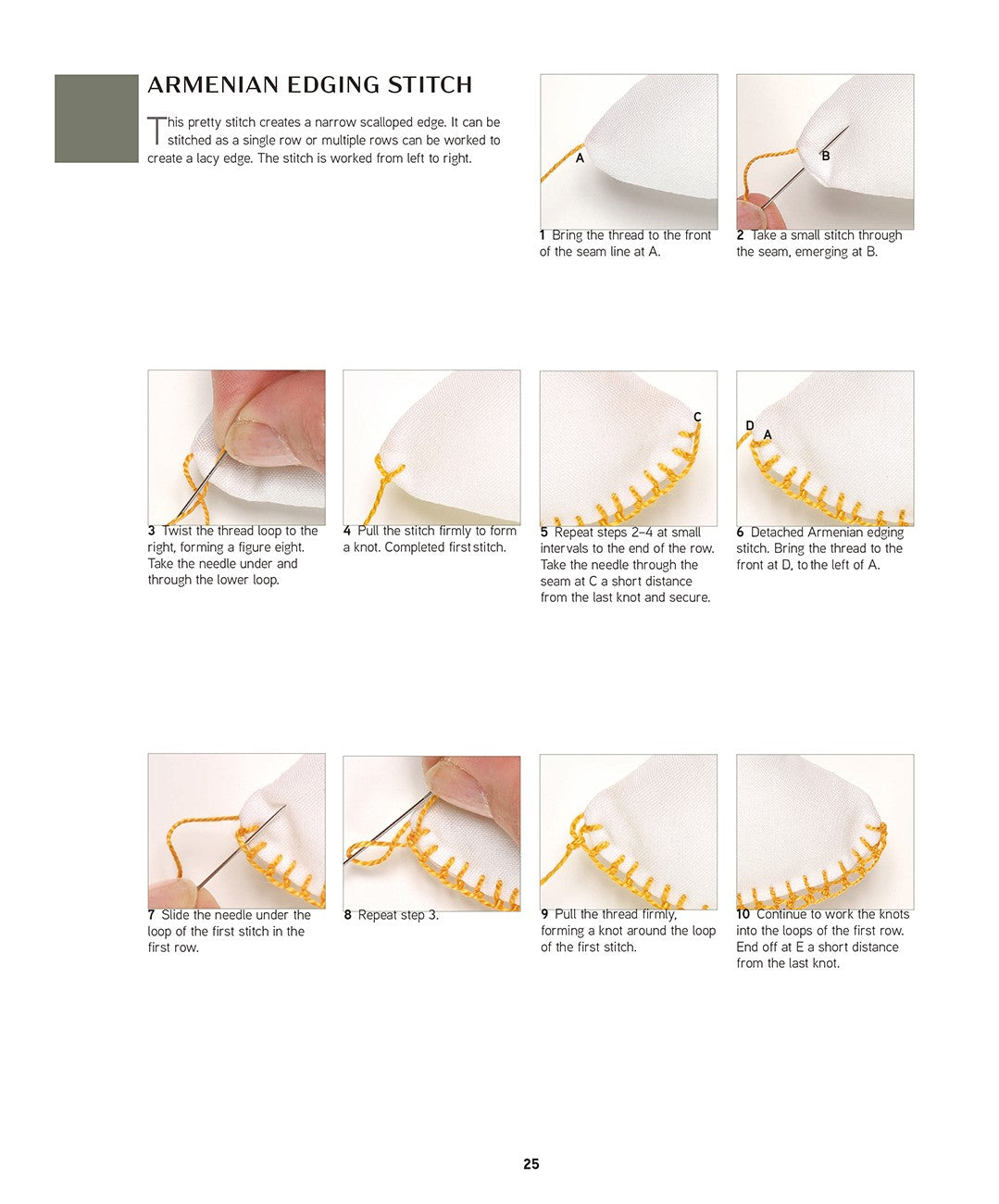 Complete A-Z Embroidery Stitches