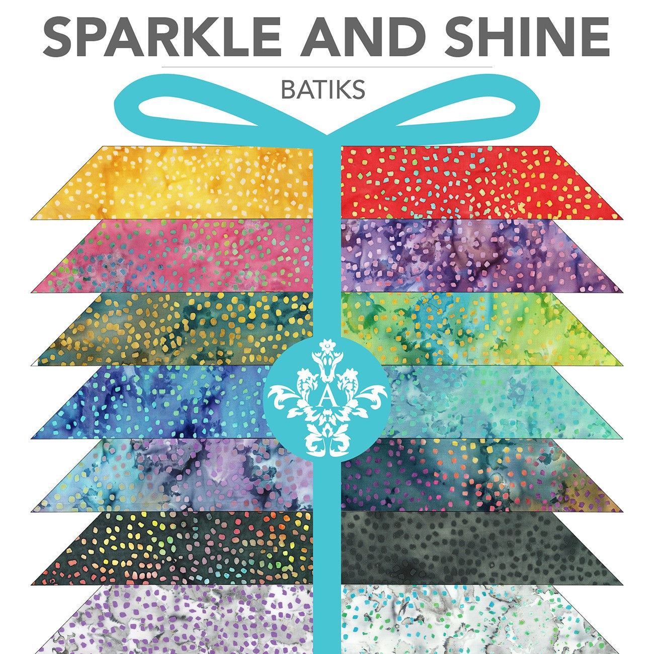 Multi Fat Quarter Bundle Sparkle & Shine Batik, 28pcs/bundle