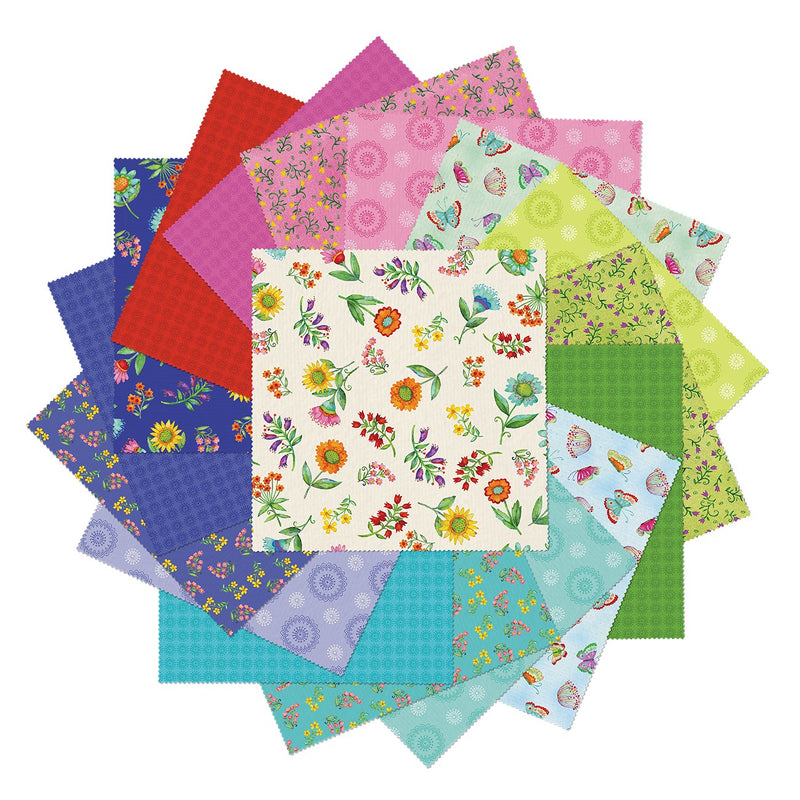 Spring Fling 10in Squares, 42pcs/bundle