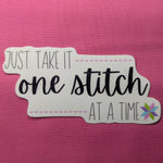 One Stitch At A Time Sticker 6pk