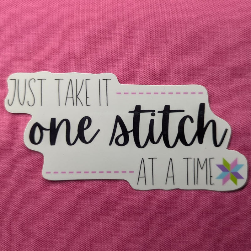 One Stitch At A Time Sticker 6pk