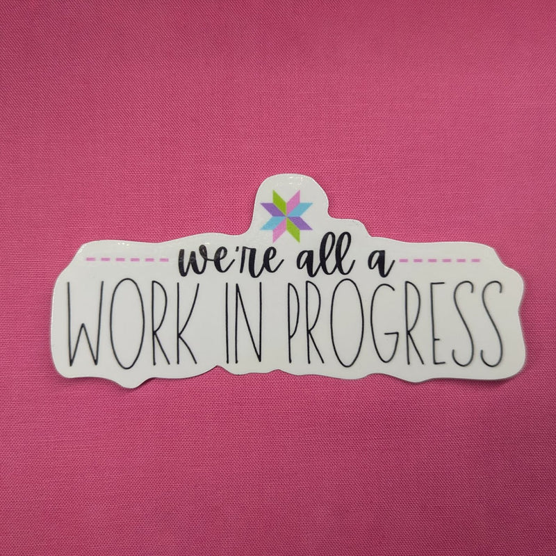 Work In Progress Sticker 6pk