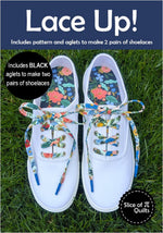 Lace Up Pattern With Black Aglets