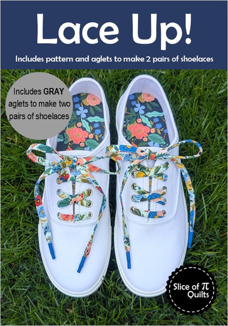 Lace Up Pattern With Gray Aglets