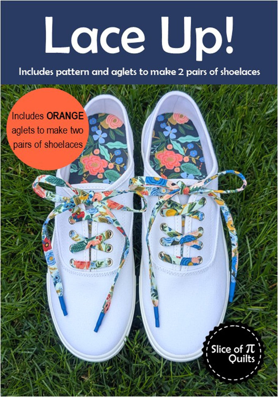 Lace Up Pattern With Orange Aglets